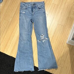 American Eagle Outfitters Light Blue Flare Jeans